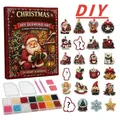 Adventskalender 24 Anhänger Weihnachten Baumschmuck Tier/Santa – 1