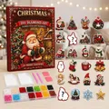 Adventskalender 24 Anhänger Weihnachten Baumschmuck Tier/Santa – 2
