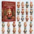 Adventskalender 24 Figuren Weihnachtsbaum Anhänger Acryl – Farbe Fluoreszenzgelb (A2)