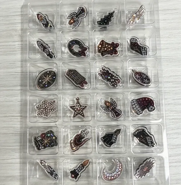 Adventskalender 24 Tage Diamantmalerei Acryl Ornamente