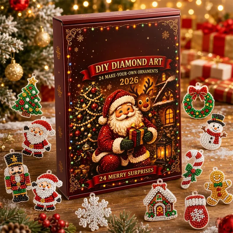 Adventskalender Diamantkunst 24 Tage Weihnachtsanhänger