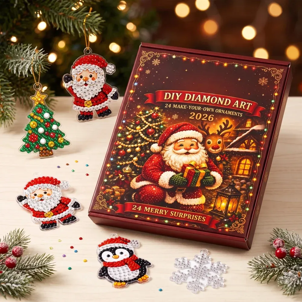 Adventskalender Diamantkunst 24 Tage Weihnachtsanhänger
