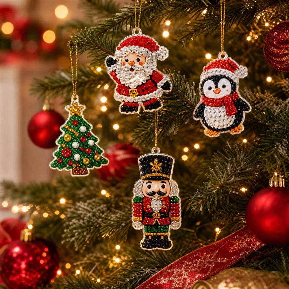 Adventskalender Diamantkunst 24 Tage Weihnachtsanhänger