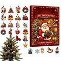 Adventskalender Diamantmalerei 24 Anhänger Schlüsselanhänger – 1