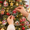 Adventskalender Diamantmalerei 24 Ornamente Weihnachtsbaum Anhänger – 5
