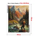 Angeln Vater Sohn Diamantmalerei 30 bis 65 cm – 2