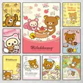 Anime Cartoon Rilakkuma Diamantzeichnung Manga Bär Katze 20x30cm bis 50x70cm – 1