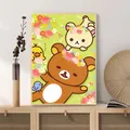 Anime Cartoon Rilakkuma Diamantzeichnung Manga Bär Katze 20x30cm bis 50x70cm – 2