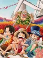 Anime One Piece Luffy Diamantmalerei Mosaik Stickerei Kreuzstich Kinder – Farbe hellgelb (12)