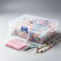 Aufbewahrungsbox Diamantmalerei 10 bis 30 Fächer Kunststoff transparent – 3