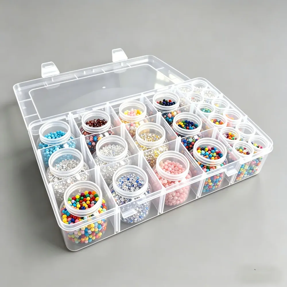 Aufbewahrungsbox Diamantmalerei 15 Stück Kürbisform für Perlen