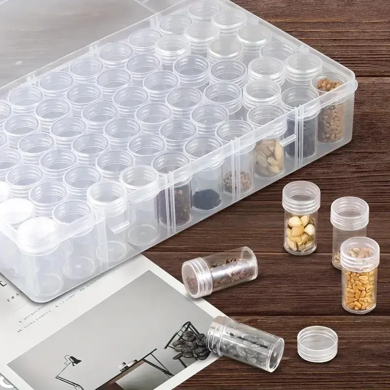 Aufbewahrungsbox Diamantmalerei 24 bis 60 Fächer für Perlen