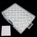 Aufbewahrungsbox Diamantmalerei 24 bis 80 Fächer für Perlen – Farbe 24 Bottles