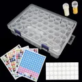 Aufbewahrungsbox Diamantmalerei 24 bis 80 Fächer für Perlen – Farbe 48 Bottle-Sticker