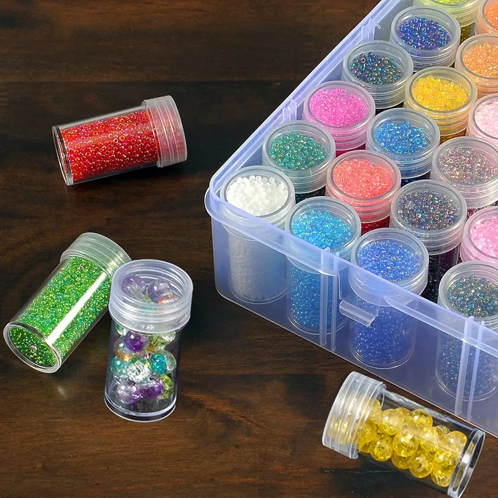 Aufbewahrungsbox Diamantmalerei 24 bis 80 Fächer für Perlen