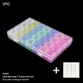 Aufbewahrungsbox Diamantmalerei 28 bis 56 Fächer transparent – Farbe 28 Colorful DBQ