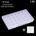 Aufbewahrungsbox Diamantmalerei 28 bis 56 Fächer transparent – Farbe 28 Grid DBQ