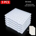 Aufbewahrungsbox Diamantmalerei 28 bis 56 Fächer transparent – Farbe 5 PCS 56 Grid DBQ