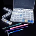 Aufbewahrungsbox Diamantmalerei 28 bis 56 Fächer transparent für Perlen – 3