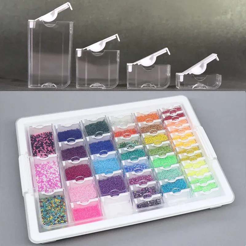 Aufbewahrungsbox Diamantmalerei 30 bis 150 Stück Behälter transparent