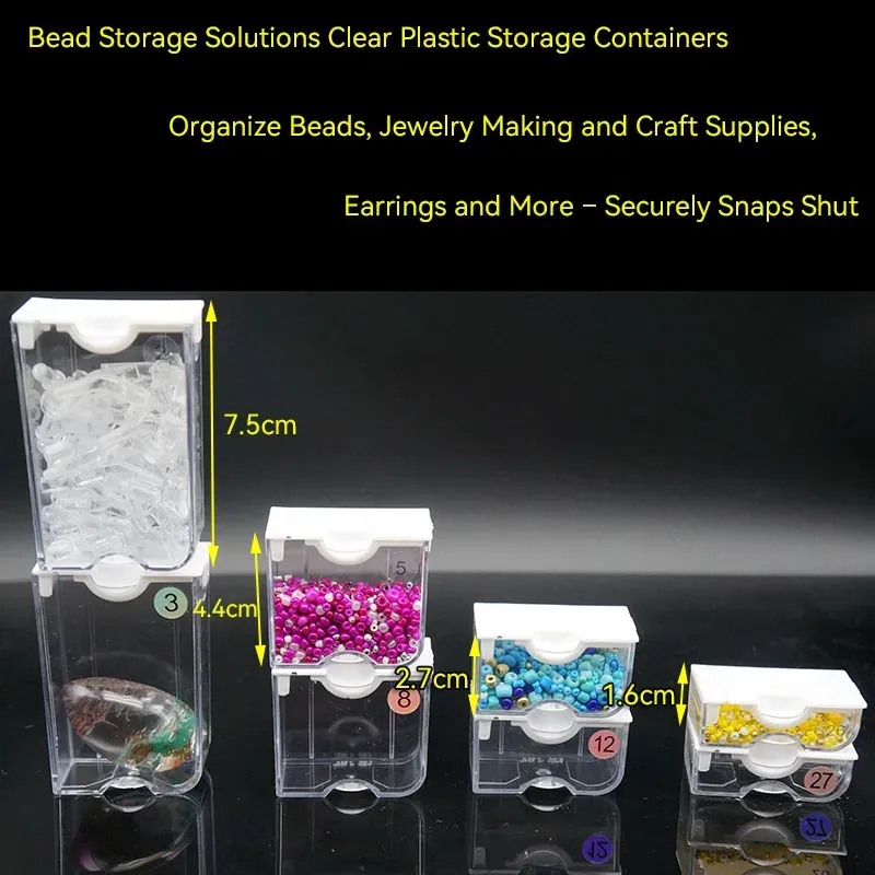 Aufbewahrungsbox Diamantmalerei 30 bis 150 Stück Behälter transparent