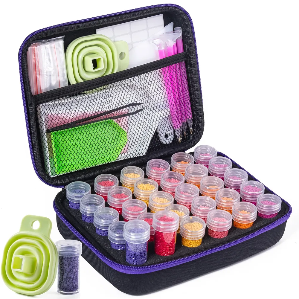 Aufbewahrungsbox Diamantmalerei 30 bis 240 Fächer mit Zubehör