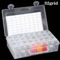 Aufbewahrungsbox Diamantmalerei 32 bis 96 Fächer für Bastelzubehör – Farbe 32 square bottle box
