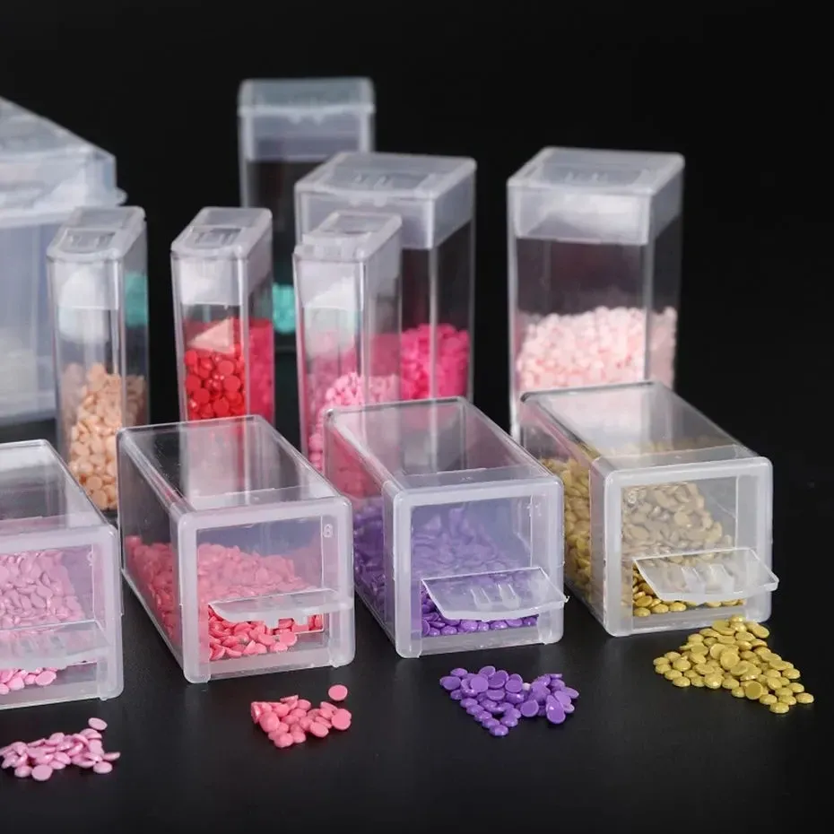 Aufbewahrungsbox Diamantmalerei 32 bis 96 Fächer für Bastelzubehör