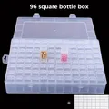 Aufbewahrungsbox Diamantmalerei 32 bis 96 Fächer für Bastelzubehör – Farbe 96 square bottle box