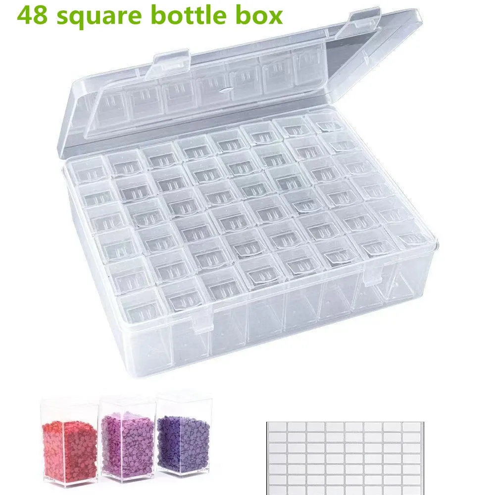 Aufbewahrungsbox Diamantmalerei 32 bis 96 Fächer für Bastelzubehör