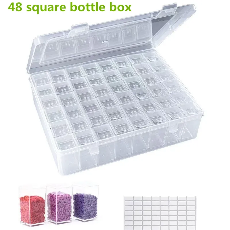 Aufbewahrungsbox Diamantmalerei 32 bis 96 Fächer für Bastelzubehör