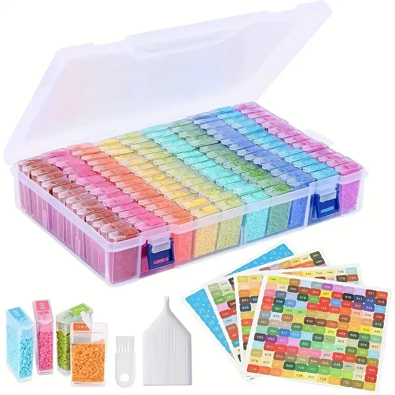 Aufbewahrungsbox Diamantmalerei 42 bis 140 Fächer für Bohrer