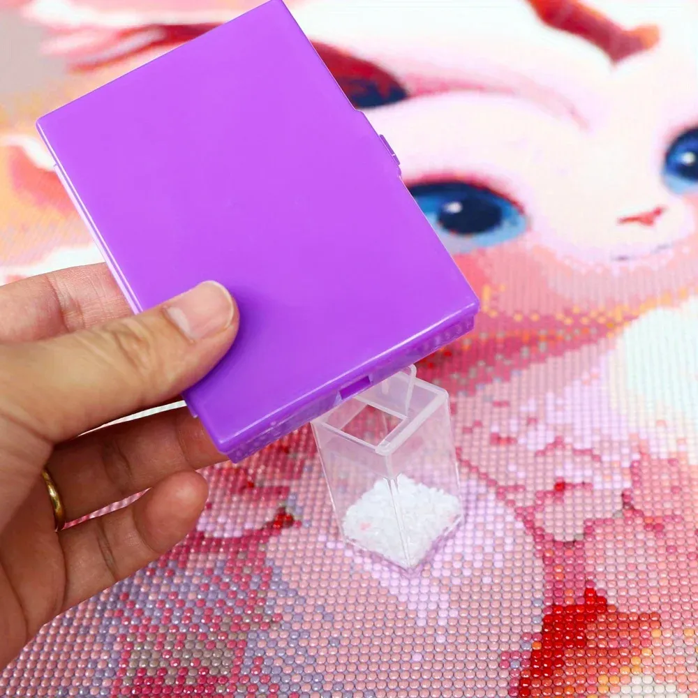 Aufbewahrungsbox Diamantmalerei 6 Stück 2-in-1 für Perlen und Zubehör
