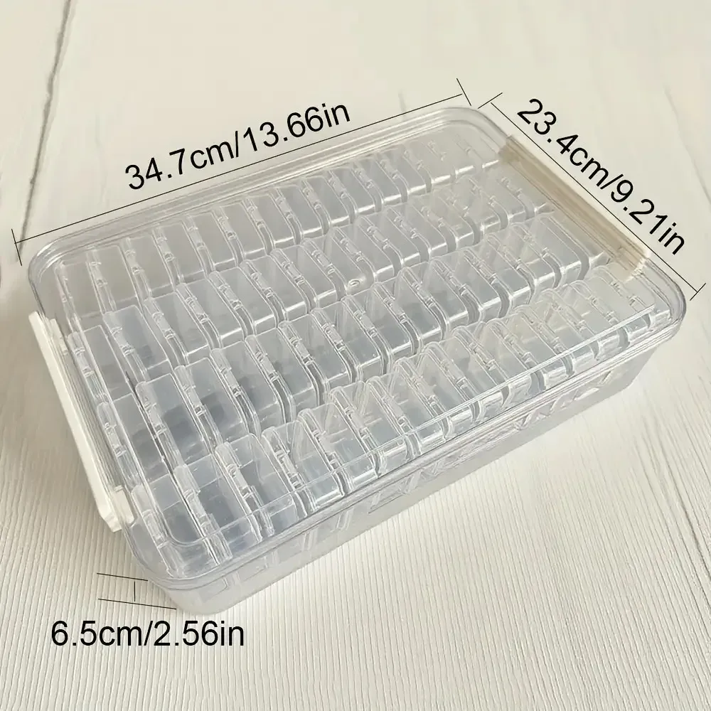 Aufbewahrungsbox Diamantmalerei 60 Fächer mit Schnappdeckeln und Tabletts