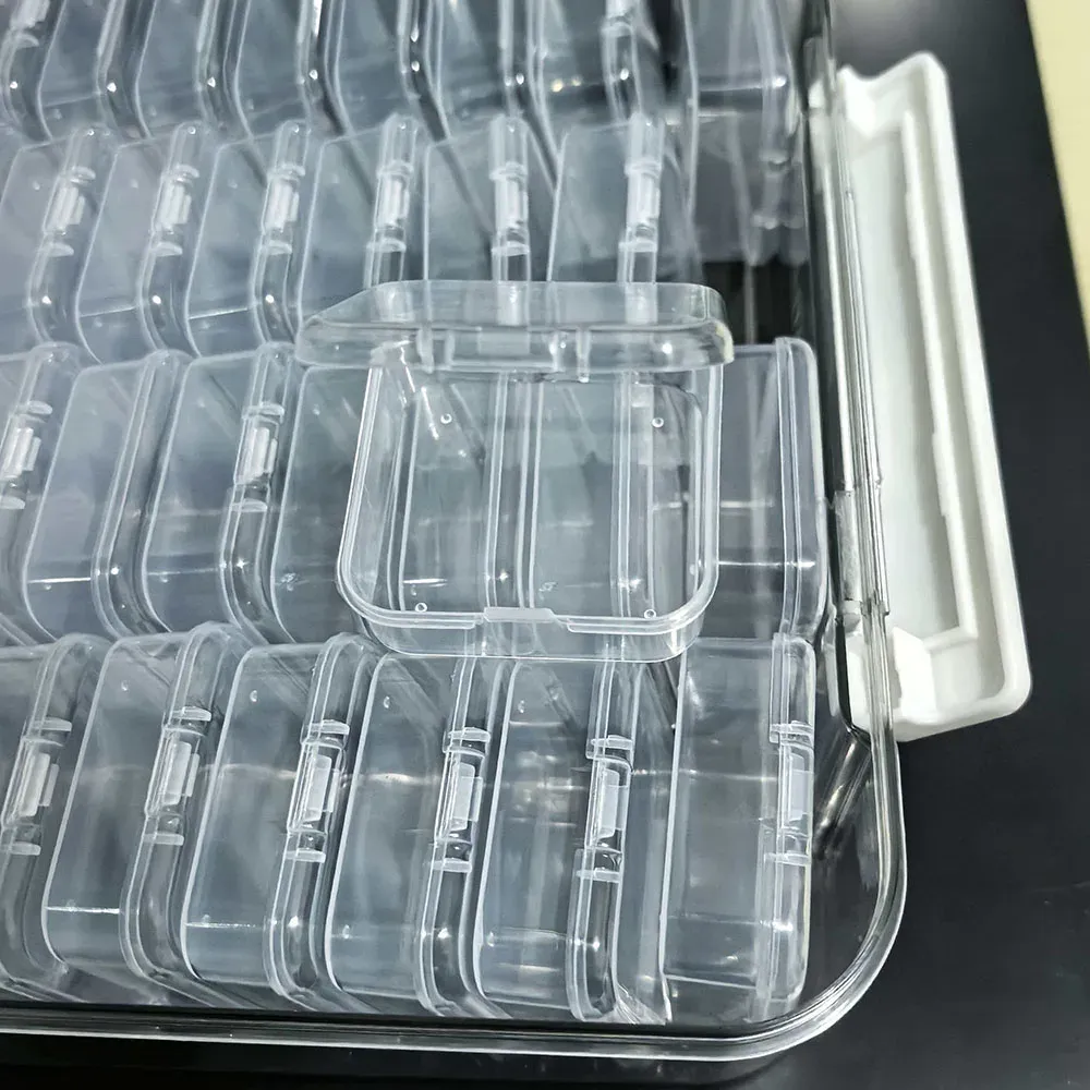 Aufbewahrungsbox Diamantmalerei 60 Fächer mit Schnappdeckeln und Tabletts