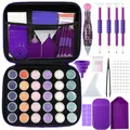 Aufbewahrungsbox Diamantmalerei 60 Flaschen mit Etiketten und Trichter – 2
