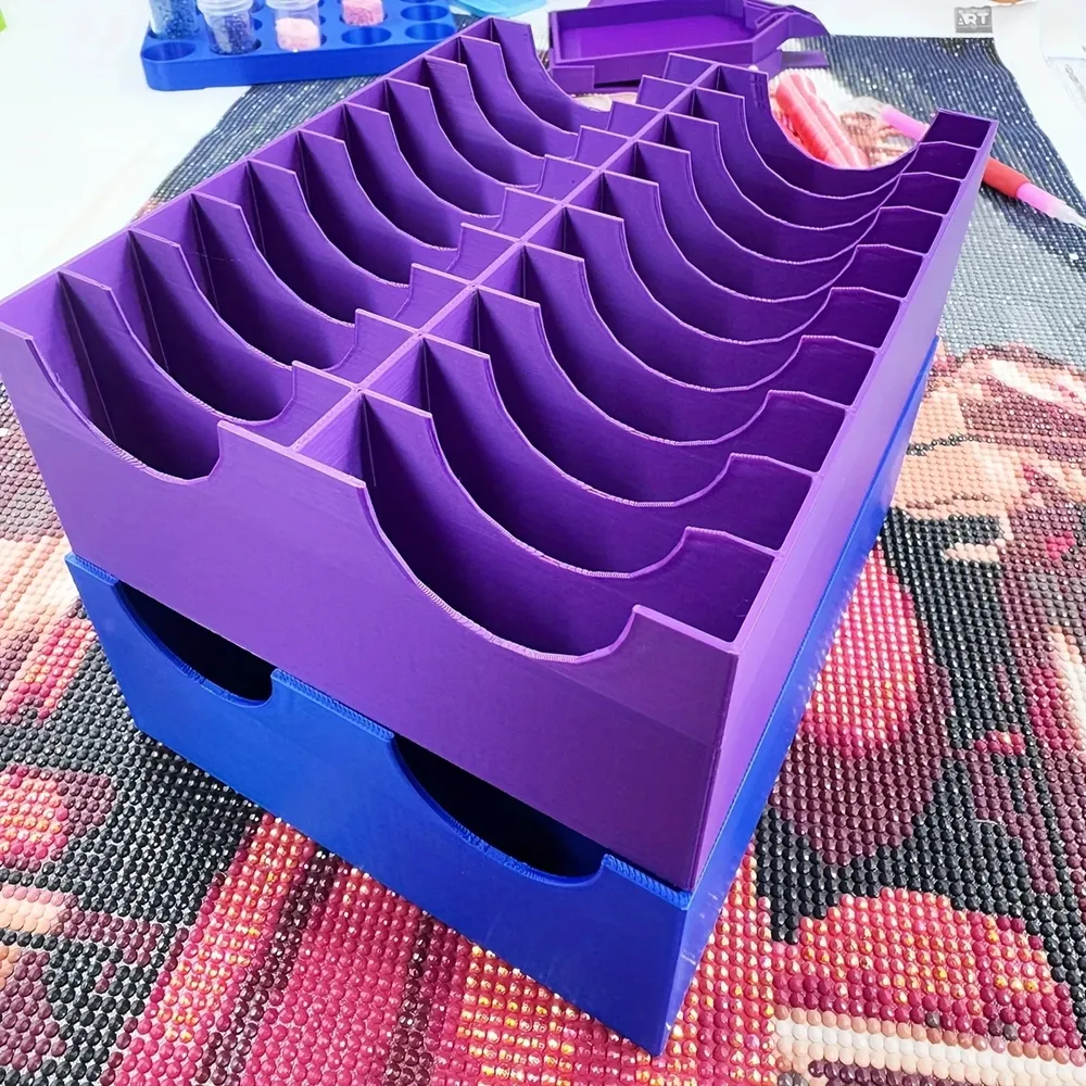 Aufbewahrungsbox Diamantmalerei Bohrer 5 bis 20 Gitter 3D