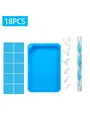 Aufbewahrungsbox für Diamond Painting 18 bis 56 Stück – Farbe Blue 18PCS