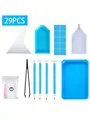 Aufbewahrungsbox für Diamond Painting 18 bis 56 Stück – Farbe Blue 29PCS