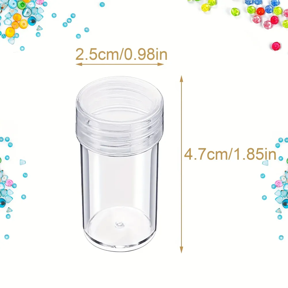 Aufbewahrungsflasche Diamantmalerei 30 Stück Mini-Behälter für Strass