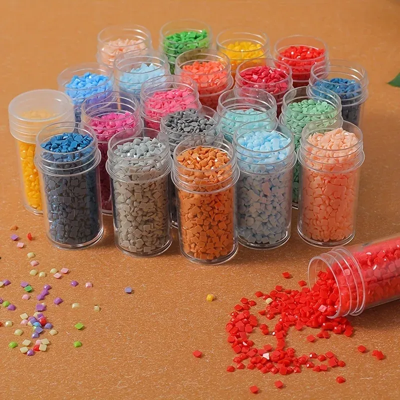 Aufbewahrungsflasche Diamantmalerei 30 Stück Mini-Behälter für Strass