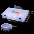 Aufbewahrungskoffer Diamantmalerei 14 bis 45 Fächer Kunststoff transparent – 4