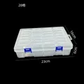 Aufbewahrungskoffer Diamantmalerei 14 bis 45 Fächer Kunststoff transparent – Farbe 28 grid 55