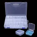 Aufbewahrungskoffer Diamantmalerei 14 bis 45 Fächer Kunststoff transparent – 1