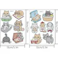 Aufkleber Diamantmalerei Katze für Kinder und Erwachsene – Farbe Cat C