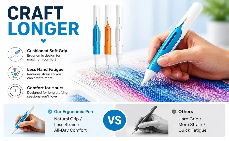 Automatischer Diamond Painting Stift 3 oder 5 Stück