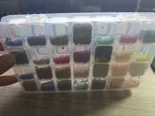 Kundenbewertungen – 28 Gitter Diamantmalerei Aufbewahrungsbox mit Trichter Zubehör