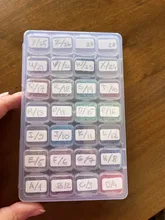 Kundenbewertungen – 28 Gitter Diamantmalerei Aufbewahrungsbox mit Trichter Zubehör