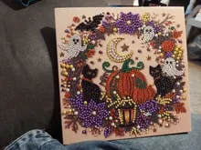 Kundenbewertungen – 3D Diamantmalerei Set Halloween Geister und Kürbis