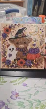 Kundenbewertungen – 3D Diamantmalerei Set Halloween Geister und Kürbis